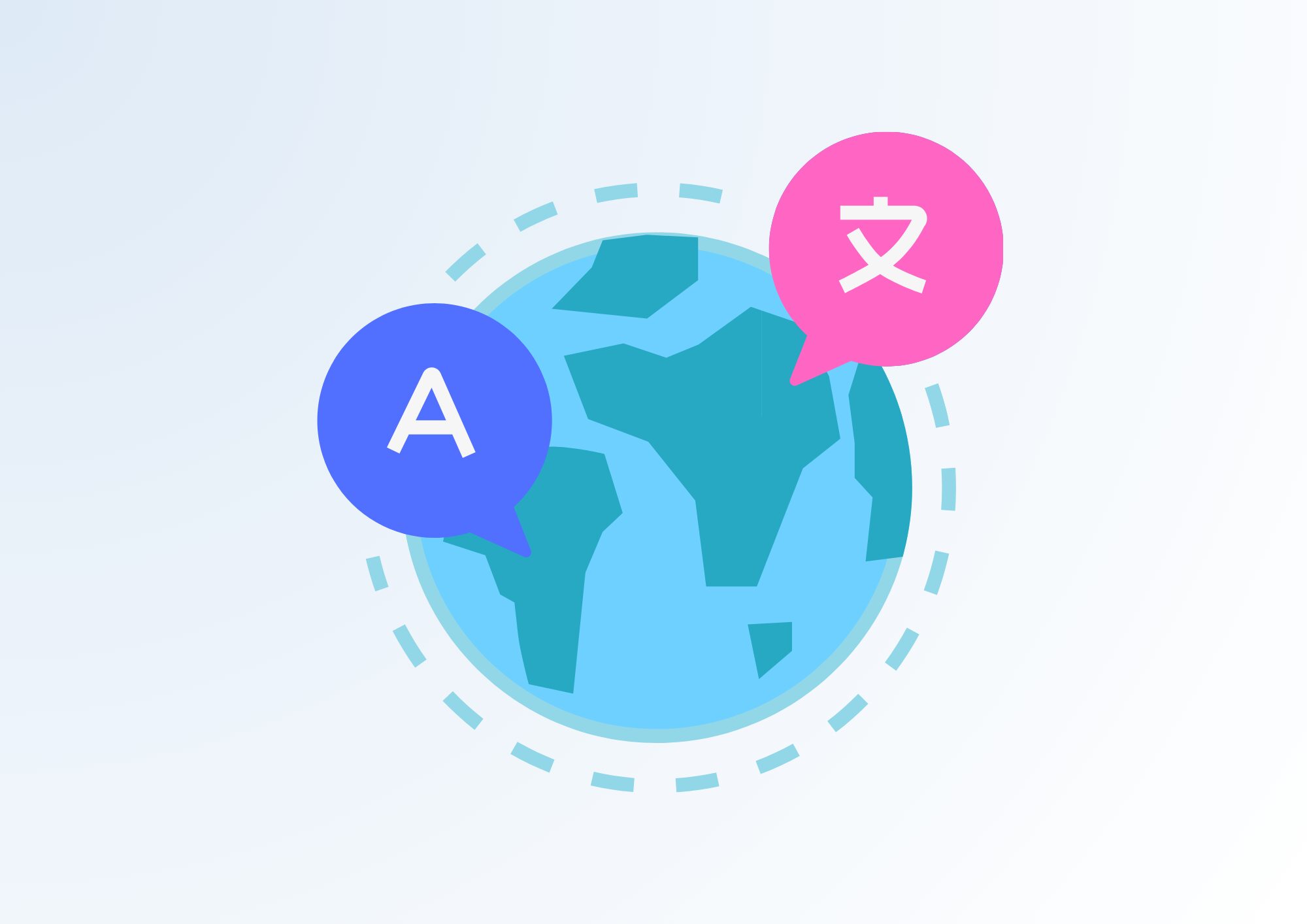 多言語対応のアイコン